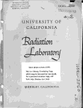 Cover page: STUDIES IN THE NUCLEAR CHEMISTRY OF PLUTONIUM, AMERICIUM, AND CURIUM AND MASSES OF THE HEAVIEST ELEMENTS