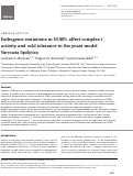 Cover page: Pathogenic mutations in NUBPL affect complex I activity and cold tolerance in the yeast model Yarrowia lipolytica