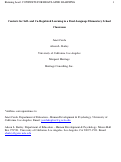 Cover page: Contexts for self- and co-regulated learning in a dual-language elementary school classroom