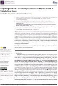 Cover page: Polymorphism of Saccharomyces cerevisiae Strains in DNA Metabolism Genes.