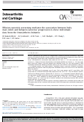 Cover page: Effusion-synovitis worsening mediates the association between body mass index and Kellgren-Lawrence progression in obese individuals: data from the Osteoarthritis Initiative.