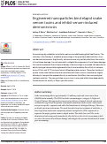 Cover page: Engineered nanoparticles bind elapid snake venom toxins and inhibit venom-induced dermonecrosis