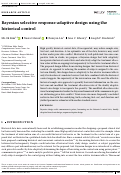 Cover page: Bayesian selective response‐adaptive design using the historical control