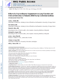 Cover page: Effect of a Soy Isoflavone Supplement on Lung Function and Clinical Outcomes in Patients With Poorly Controlled Asthma: A Randomized Clinical Trial