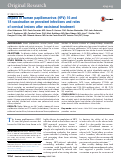 Cover page: Impact of human papillomavirus (HPV) 16 and 18 vaccination on prevalent infections and rates of cervical lesions after excisional treatment