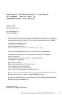 Cover page: Measuring the psychological construct of control. Discriminant, divergent, and incremental validity of the Shapiro Control Inventory and Rotter's and Wallstons' Locus of Control Scales.