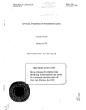 Cover page: OPTICAL PUMPING BY FORBIDDEN LINES