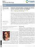 Cover page: Proteomic characterization of phagocytic primary human monocyte-derived macrophages