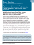 Cover page: Population description and clinical response assessment for spinal metastases: part 2 of the SPIne response assessment in Neuro-Oncology (SPINO) group report.