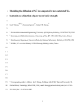 Cover page: Modeling the diffusion of Na+ in compacted water-saturated Na-bentonite as a function of pore water ionic strength