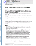 Cover page: Elevated ischemic stroke risk among women living with HIV infection