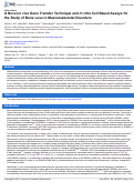 Cover page: A novel in vivo gene transfer technique and in vitro cell based assays for the study of bone loss in musculoskeletal disorders.