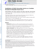 Cover page: Identification of CD105+ Extracellular Vesicles as a Candidate Biomarker for Metastatic Breast Cancer