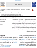 Cover page: Temporal variations of disinfection byproduct precursors in wildfire detritus