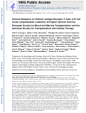 Cover page: Clinical Utilization of Chimeric Antigen Receptor T Cells in B Cell Acute Lymphoblastic Leukemia: An Expert Opinion from the European Society for Blood and Marrow Transplantation and the American Society for Transplantation and Cellular Therapy