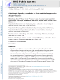 Cover page: Opioidergic signaling contributes to food-mediated suppression of AgRP neurons.