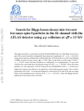 Cover page: Search for Higgs boson decays into two new low-mass spin-0 particles in the 4b channel with the ATLAS detector using pp collisions at s=13 TeV