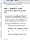 Cover page: A natural experiment of peer influences on youth alcohol use