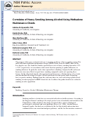 Cover page: Correlates of Heavy Smoking Among Alcohol-Using Methadone Maintenance Clients