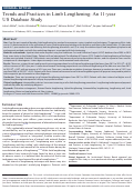 Cover page: Trends and Practices in Limb Lengthening: An 11-year US Database Study.