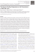 Cover page: The Impact of Cycling Temperature on the Transmission of West Nile Virus