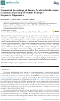 Cover page: Numerical Encodings of Amino Acids in Multivariate Gaussian Modeling of Protein Multiple Sequence Alignments