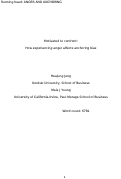 Cover page: Motivated to confront: How experiencing anger affects anchoring bias