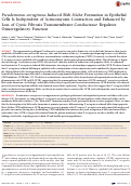 Cover page: Pseudomonas aeruginosa-Induced Bleb-Niche Formation in Epithelial Cells Is Independent of Actinomyosin Contraction and Enhanced by Loss of Cystic Fibrosis Transmembrane-Conductance Regulator Osmoregulatory Function