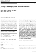 Cover page: The effects of land use changes on streams and rivers in mediterranean climates