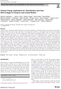 Cover page: Climate Change Implications for Tidal Marshes and Food Web Linkages to Estuarine and Coastal Nekton