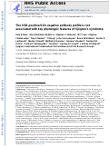 Cover page: The SSB-positive/SSA-negative antibody profile is not associated with key phenotypic features of Sjögren's syndrome.