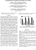 Cover page: Conceptualization in Language and Its Relation to Perception