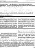 Cover page: Pharmacology, pharmacokinetics and tissue disposition of zwitterionic hydoxyiminoacetamido alkylamines as reactivating antidotes for organophosphate exposure