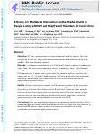 Cover page: Efficacy of a Multilevel Intervention on the Mental Health of People Living With HIV and Their Family Members in Rural China