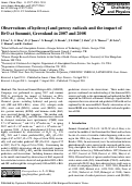 Cover page: Observations of hydroxyl and peroxy radicals and the impact of BrO at Summit, Greenland in 2007 and 2008