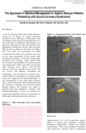 Cover page: The Approach to Medical Management in Aspirin Allergic Patients Presenting with Acute Coronary Syndromes