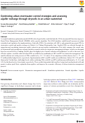 Cover page: Optimizing urban stormwater control strategies and assessing aquifer recharge through drywells in an urban watershed