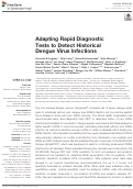 Cover page: Adapting Rapid Diagnostic Tests to Detect Historical Dengue Virus Infections.