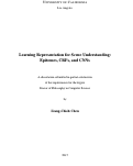 Cover page: Learning Representation for Scene Understanding: Epitomes, CRFs, and CNNs