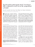 Cover page: The Drosophila melanogaster Apaf-1 homologue ARK is required for most, but not all, programmed cell death