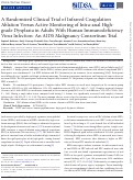 Cover page: A Randomized Clinical Trial of Infrared Coagulation Ablation Versus Active Monitoring of Intra-anal High-grade Dysplasia in Adults With Human Immunodeficiency Virus Infection: An AIDS Malignancy Consortium Trial.