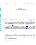 Cover page: New applications of the incompressibility method: Part II