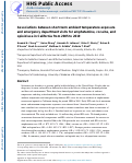 Cover page: Associations between short-term ambient temperature exposure and emergency department visits for amphetamine, cocaine, and opioid use in California from 2005 to 2019.