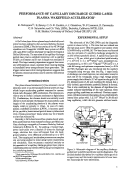 Cover page: Performance of capillary discharge guided laser plasma wakefield accelerator