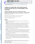 Cover page: Evaluation of fungal keratitis using a newly developed computer program, Optscore, for grading digital corneal photographs.