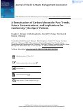 Cover page: A Reevaluation of Carbon Monoxide: Past Trends, Future Concentrations, and Implications for Conformity; “Hot-Spot” Policies