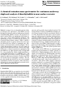 Cover page: A chemical ionization mass spectrometer for continuous underway shipboard analysis of dimethylsulfide in near-surface seawater