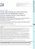 Cover page: Chronic kidney disease-associated pruritus and quality of life with difelikefalin treatment: a post hoc analysis of phase 3 data using the Skindex-10 questionnaire.