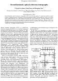 Cover page: Second-harmonic optical coherence tomography.