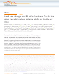 Cover page: Land use change and El Niño-Southern Oscillation drive decadal carbon balance shifts in Southeast Asia